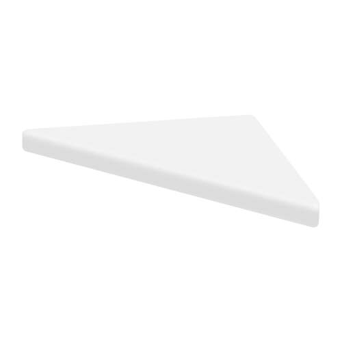 9-in x 9-in Solid Surface Corner Shelf , in White