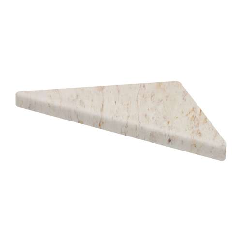 9-in x 9-in Solid Surface Corner Shelf , in Biscotti Marble
