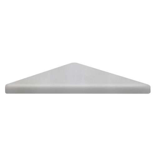 9-in x 9-in Solid Surface Corner Shelf , in Grey Beach