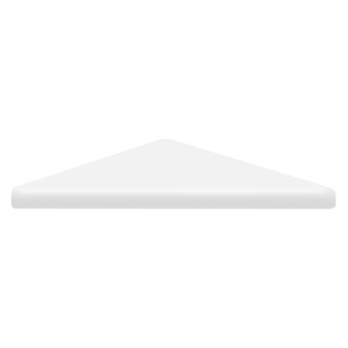 Transolid CS99SS-M 9-in x 9-in Solid Surface Corner Shelf, in White