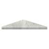 9-in x 9-in Solid Surface Corner Shelf , in White Venito