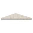 9-in x 9-in Solid Surface Corner Shelf , in Biscotti Marble