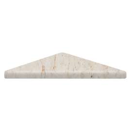 Transolid CS99SS-M 9-in x 9-in Solid Surface Corner Shelf, in White