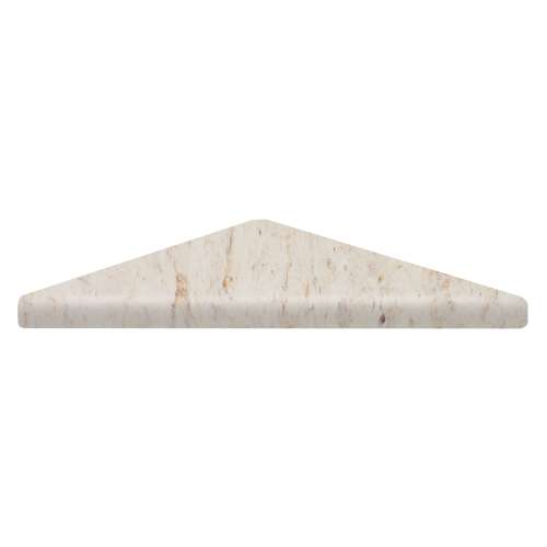 9-in x 9-in Solid Surface Corner Shelf , in Biscotti Marble