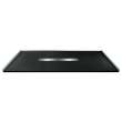 Transolid FZS6648C-09 Trimslate 66-in x 48-in Zero Threshold Shower Base With Center Drain, Black