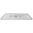 Transolid FZS6648C-40 Trimslate 66-in x 48-in Zero Threshold Shower Base With Center Drain, Dark Grey