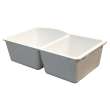 Transolid Aversa Granite 31-in Kitchen Sink Kit with Grids, Strainers and Drain Installation Kit