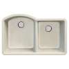 Transolid Aversa Granite 31-in Kitchen Sink Kit with Grids, Strainers and Drain Installation Kit in Cafe Latte