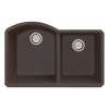 Transolid Aversa Granite 31-in Kitchen Sink Kit with Grids, Strainers and Drain Installation Kit in Espresso