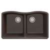 Transolid Aversa Granite 32-in Kitchen Sink Kit with Grids, Strainers and Drain Installation Kit in Espresso