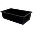 Transolid Radius Granite 31-in Undermount Kitchen Sink Kit with Grids, Strainers and Drain Installation Kit in Black
