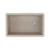Transolid Radius Granite 31-in Undermount Kitchen Sink Kit with Faucet, Grids, Strainers and Drain Installation Kit in Cafe Latt