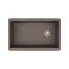 Transolid Radius Granite 31-in Undermount Kitchen Sink Kit with Faucet, Grids, Strainers and Drain Installation Kit in Espresso