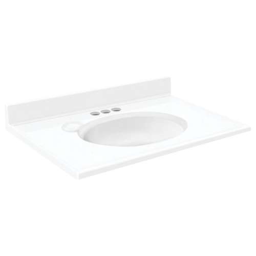 Transolid Cultured Marble 19-in x 17-in Vanity Top