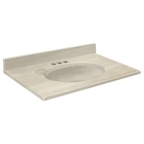 Transolid Cultured Marble 19-in x 17-in Vanity Top