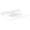 Transolid Cultured Marble 25-in x 19-in Vanity Top