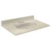 Transolid Cultured Marble 25-in x 19-in Vanity Top