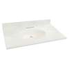 Transolid Cultured Marble 25-in x 22-in Vanity Top