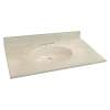 Transolid Cultured Marble 37-in x 22-in Vanity Top