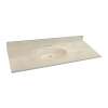 Transolid Cultured Marble 61-in x 22-in Vanity Top