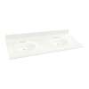 Transolid 3-Pack Cultured Marble 61-in x 22-in Double Bowl Vanity Tops