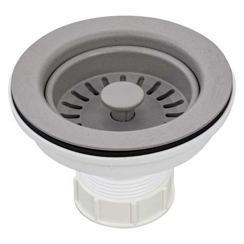 Transolid 3.5-in Plastic Strainer in Concrete Grey