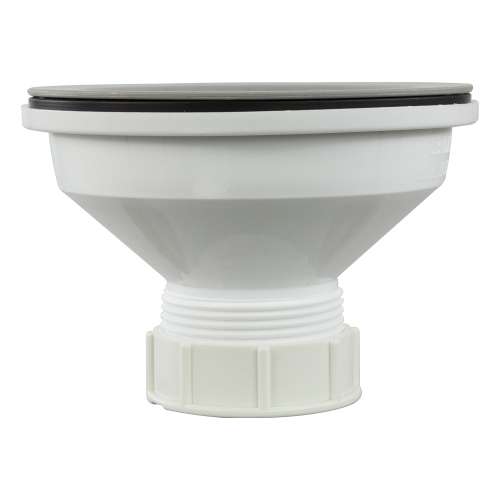 Transolid 3.5-in Plastic Strainer in Concrete Grey