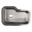 Transolid Meridian Stainless Steel 33-in Undermount Kitchen Sink