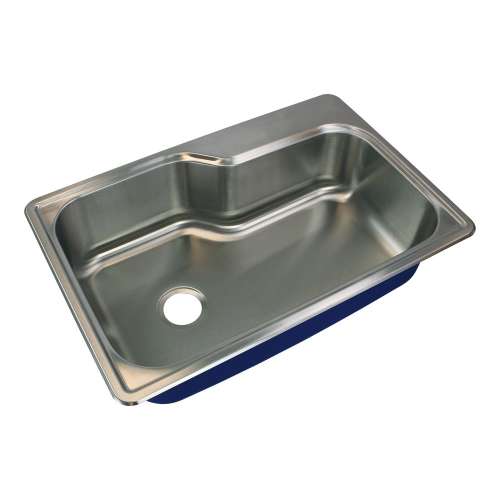 Transolid Meridian Stainless Steel 33-in Drop-in Kitchen Sink