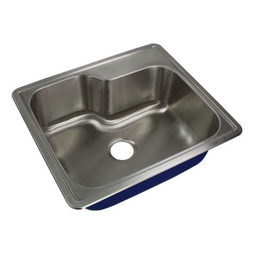 Transolid Meridian Stainless Steel 25-in Drop-in Kitchen Sink 