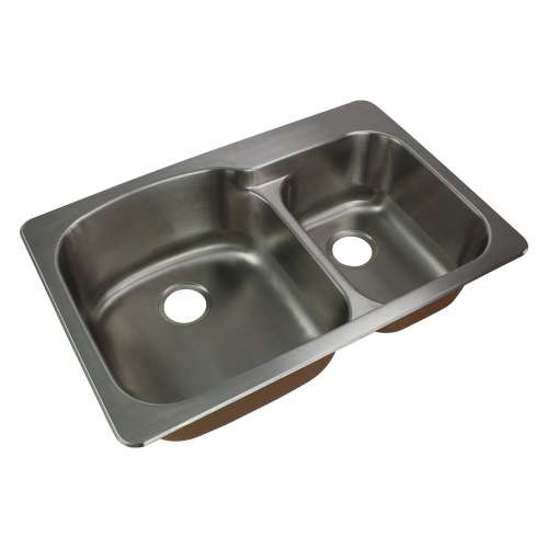 Transolid Classic Stainless Steel 33-in Drop-in Kitchen Sink