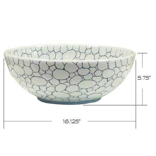Transolid Valbonne Fireclay 16-in Round Vessel Sink