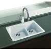 Transolid Aversa SilQ Granite 33-in. Drop-in Kitchen Sink with 1 B Faucet Hole in White