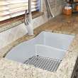 Transolid Aversa SilQ Granite 32-in. Undermount Kitchen Sink within White
