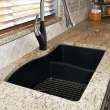 Transolid Aversa SilQ Granite 32-in. Undermount Kitchen Sink within Black