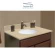 49 in. Solid Surface Vanity Top in Almond Sky with Single Hole