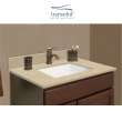 55.25 in. Solid Surface Vanity Top in Almond Sky with Single Hole