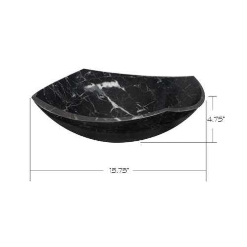 Transolid Joelle Marble 15.75-in Vessel Sink
