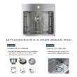 Transolid Diamond Stainless Steel 23-in Dual Mount Kitchen Sink - Multiple Hole Configurations Available