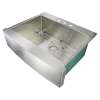 Transolid Diamond 30in x 25in 16 Gauge Super  Dual Mount Single Bowl Kitchen Sink with 3 Holes