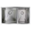 Transolid Diamond Stainless Steel 32-in Undermount Kitchen Sink with Taper - Available in Multiple Gauges