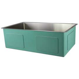 Transolid Diamond Stainless Steel 32-in Undermount Kitchen Sink with Taper - Available in Multiple Gauges