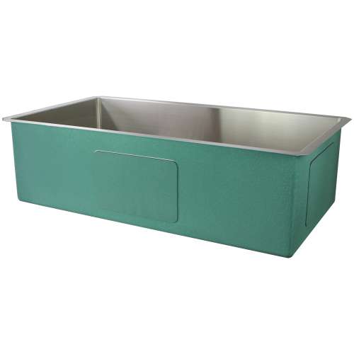 Transolid Diamond Stainless Steel 35-in Undermount Kitchen Sink