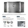 Transolid Diamond Stainless Steel 35-in Undermount Kitchen Sink