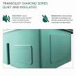 Transolid KKM-DUDOT321910-16 Diamond Titan Sink Kit with 60/40 Double Bowls, Magnetic Accessories Kit, and Drain Kit