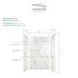 Transolid Expressions 36-in X 42-in X 72-in Glue to Wall Shower Wall Kit