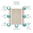 Transolid Expressions 42-in X 42-in X 72-in Glue to Wall Shower Wall Kit 