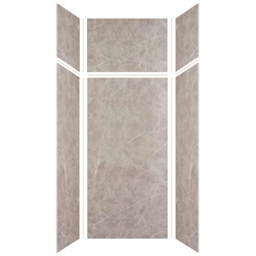 Transolid Expressions 36-in X 36-in X 96-in Glue to Wall Shower Wall Kit