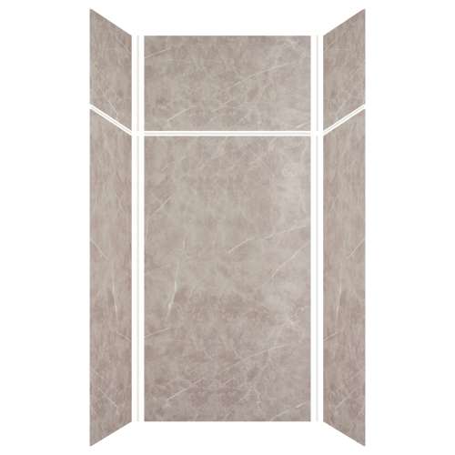 Transolid Expressions 42-in X 42-in X 96-in Glue to Wall Shower Wall Kit