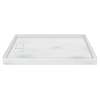 Transolid Solid Surface  60-in x 32-in Shower Base with Left Drain
